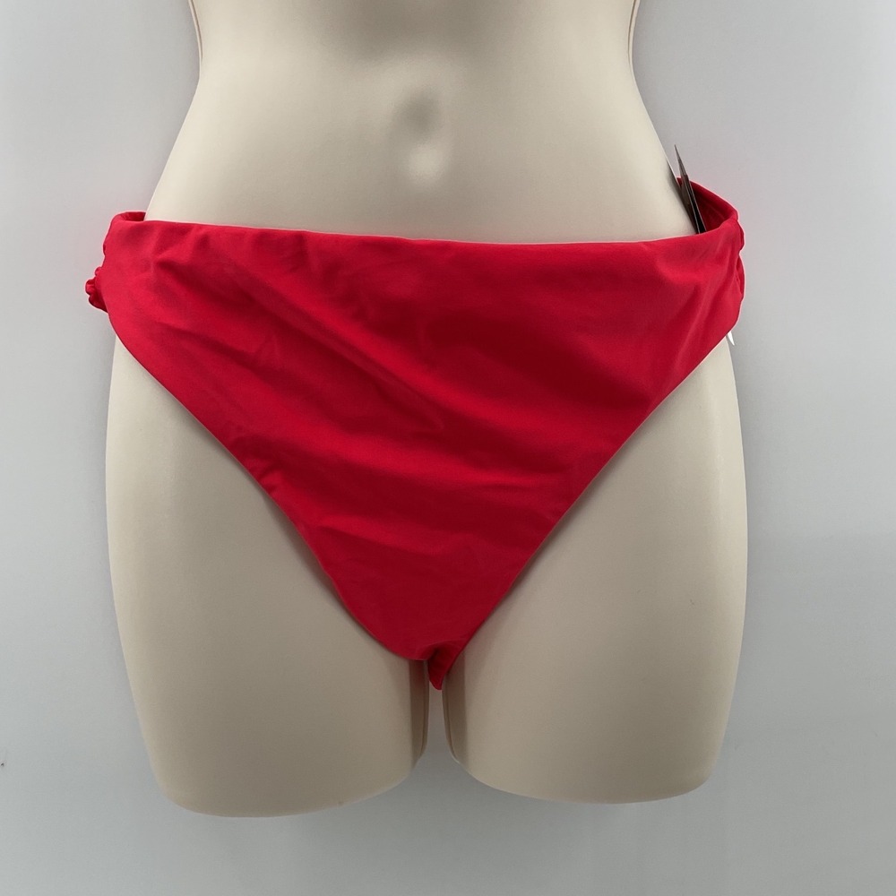Bar III Paradise Pink Core Solids High Leg Bikini Bottoms‎ XL MBCS22501 NEW
